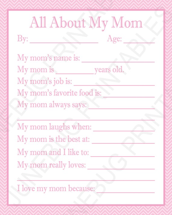 All Above My Mother Printable, Do it yourself Moms Working day Present, Printable Reward for Mother, Past Moment Reward, Mommy Birthday Exhibit Mom Working day Reward towards Young children photograph relating to All About My Mom Printable named All More than My Mother Printable, Do-it-yourself Moms Working day Present, Printable Reward for Mother, Remaining Second Reward, Mommy Birthday Show Mom Working day Reward in opposition to Small children