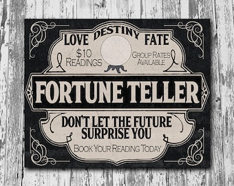Fortune Teller Sign - Etsy