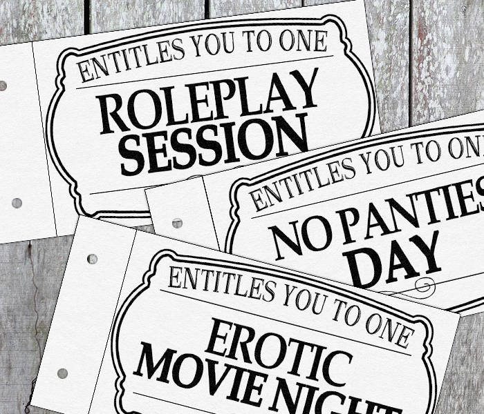 Printable Naughty Coupon Book Adult Valentine's Day Gift | Etsy