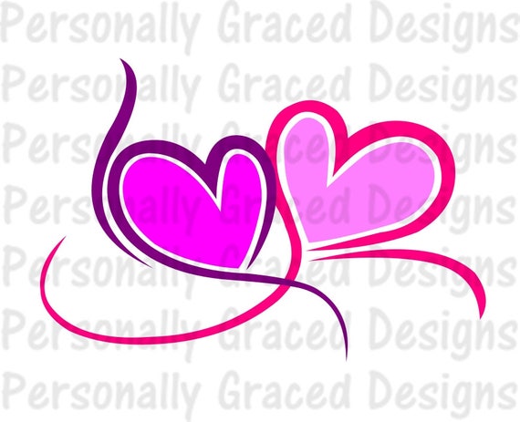 Download Svg Dxf Eps Cut File Hearts Svg Artistic Heart Svg Fancy Etsy