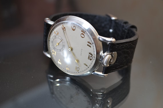 46mm Rolex Swiss Vintage Wrist Watch Men's Solid Silver | Etsy Singapore