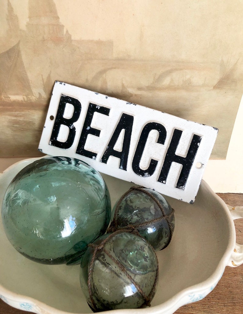 Set of 3 Antique Glass Floats Nautical Decor Vintage Glass Etsy