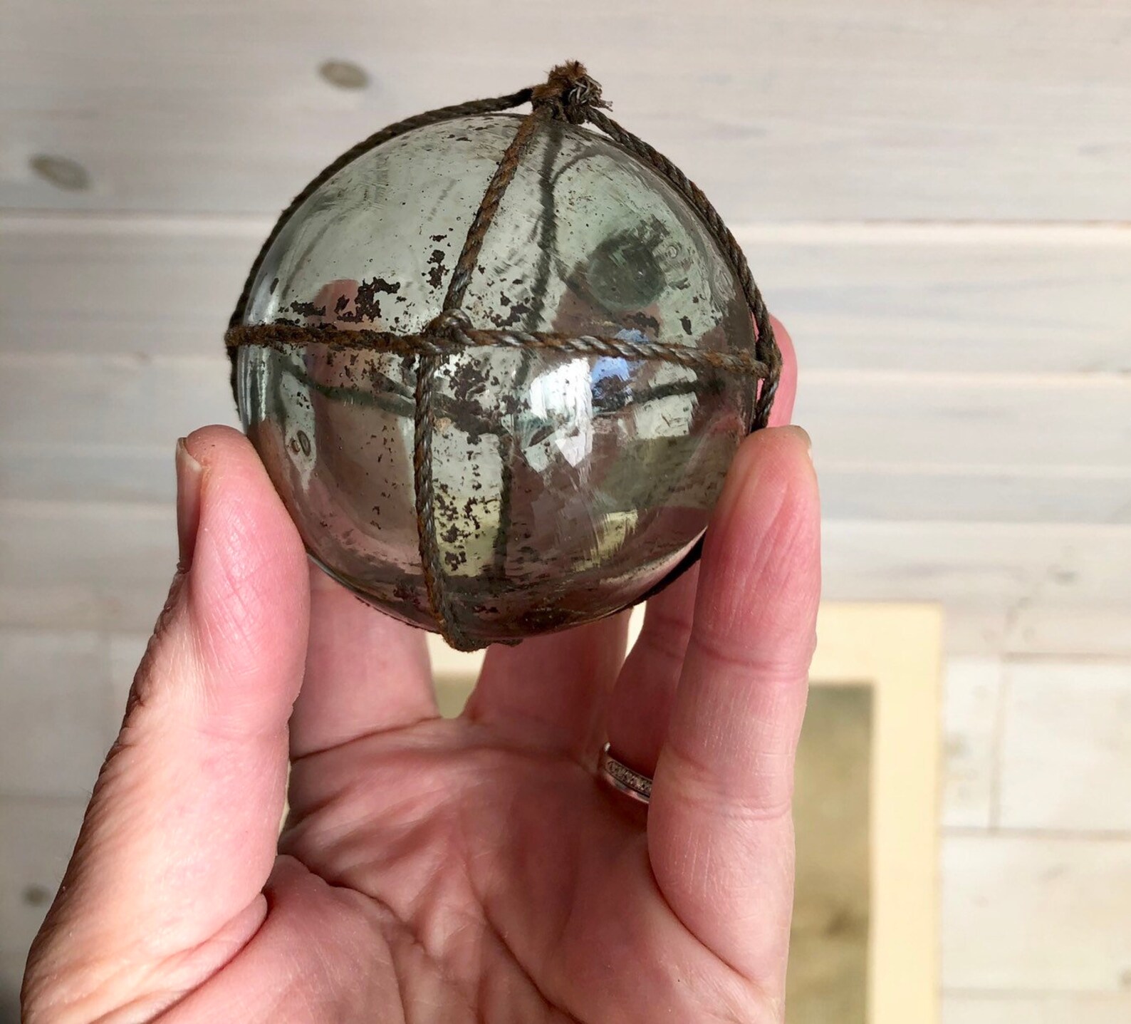 Set of 3 Antique Glass Floats Nautical Decor Vintage Glass Etsy