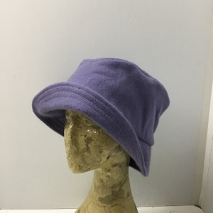 Cappello a cloche/cappello da pescatore in lana color malva