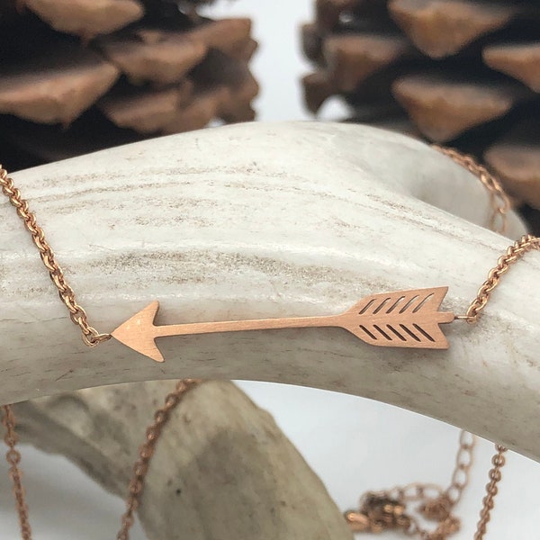 Gold Arrow Chain Necklace