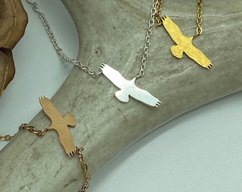 Eagle Necklace, Alberta Eagle, Bird Necklace, Soaring Bird Necklace, Outdoor Enthusiast, Bird Watcher, Nature Jewelry