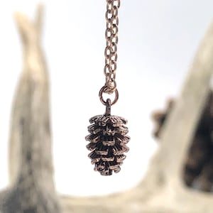 Gold Pinecone Necklace Etsy Canada