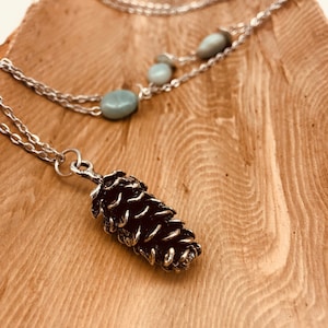 Pinecone necklace etsy sale
