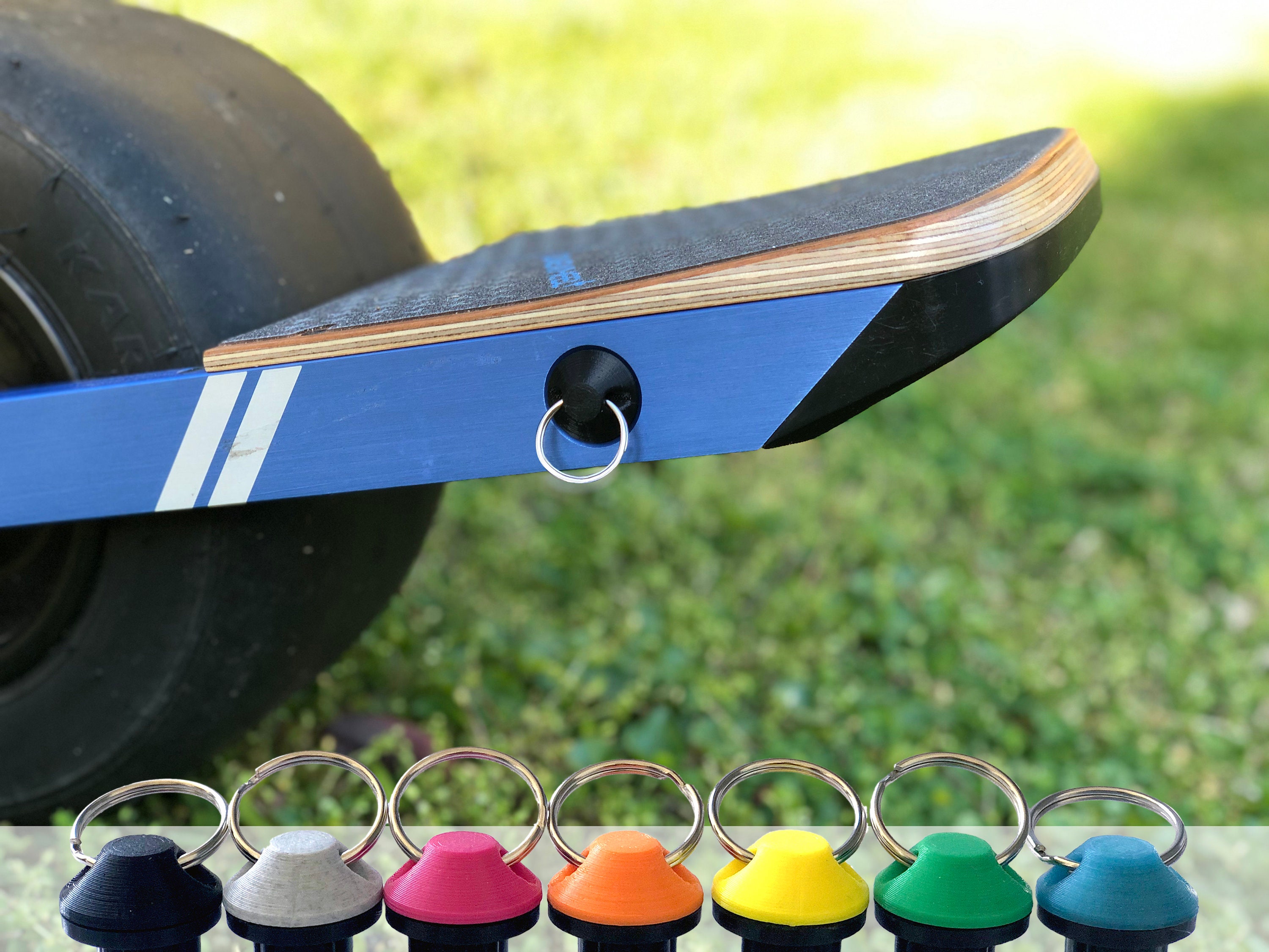 Onewheel Charging Port Protection Plug and Key Ring