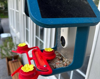 Bird Buddy Hummingbird Perch With 3 Feeders and Screws (Generates Postcards)