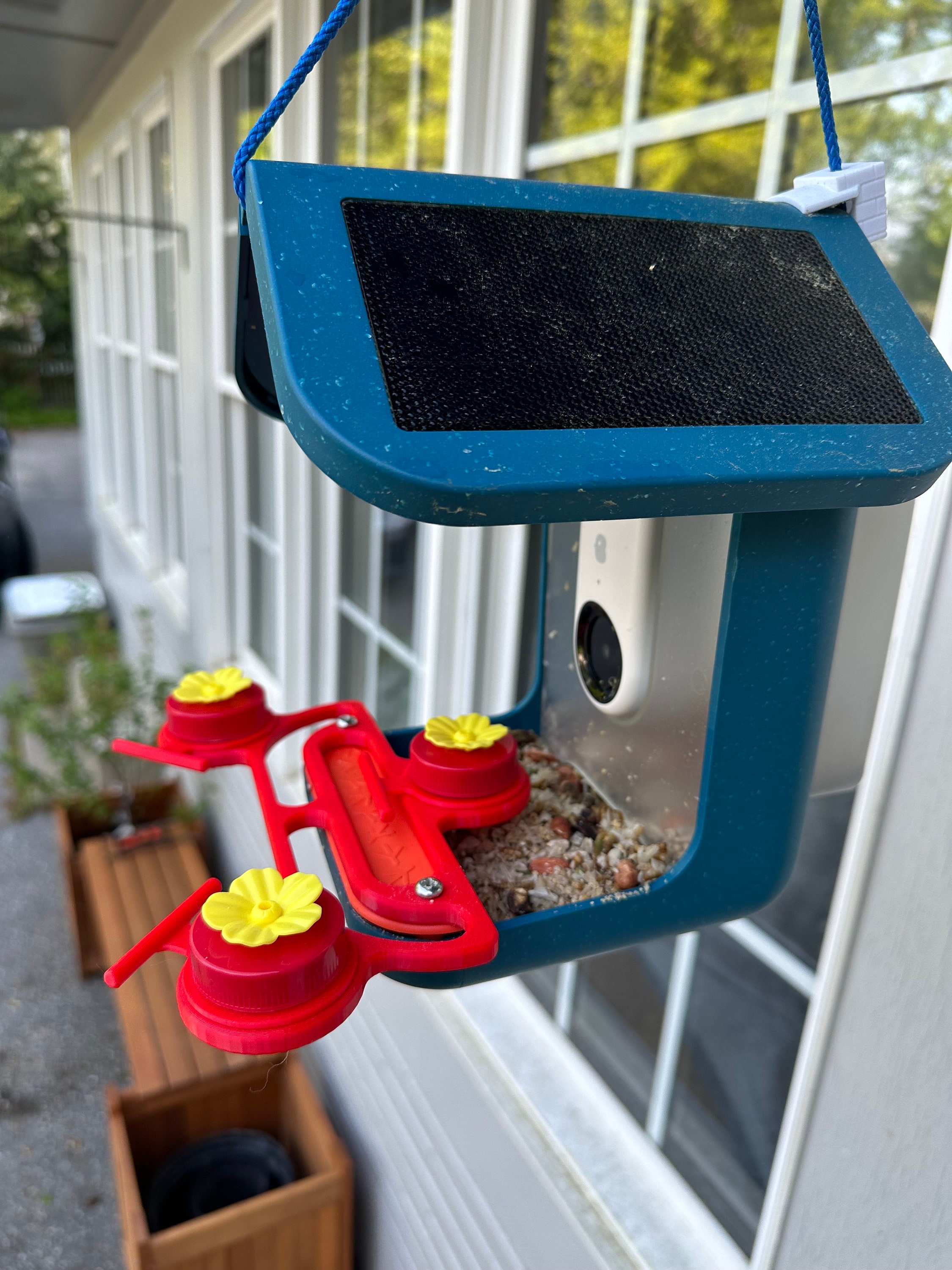 Bird Buddy Hummingbird Perch With 3 Feeders and Screws (Generates Postcards)