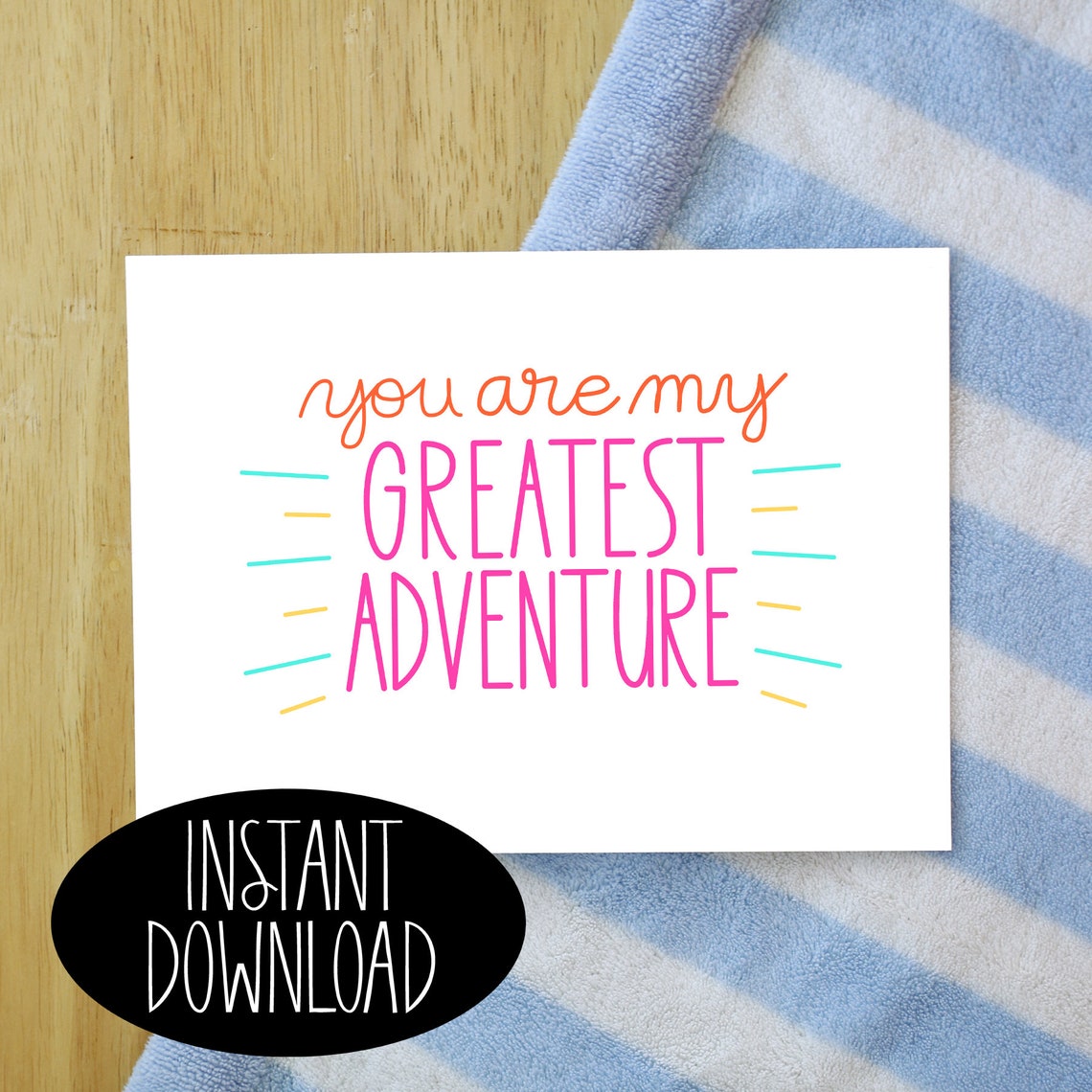 You Are My Greatest Adventure Printable - Etsy