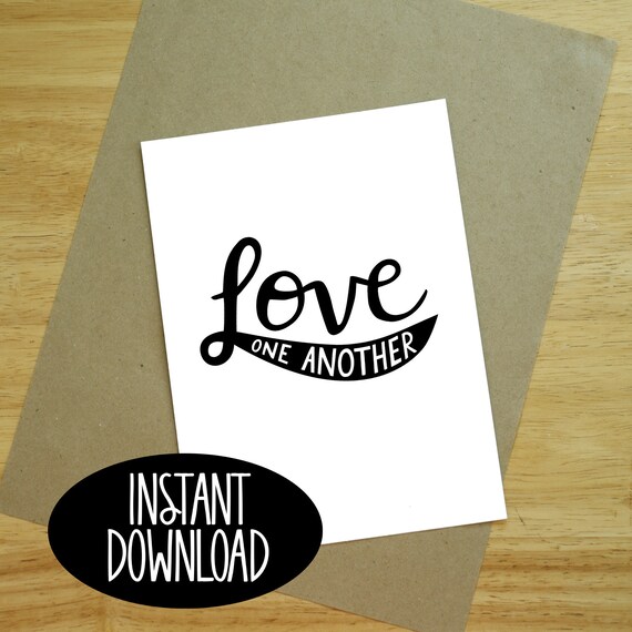 Love One Another Printable - Etsy