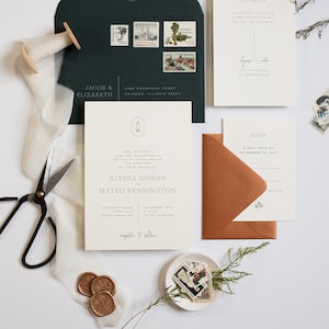 Modern Wedding Invitations, Simple Wedding Invitations, Classic Modern Wedding Invitations