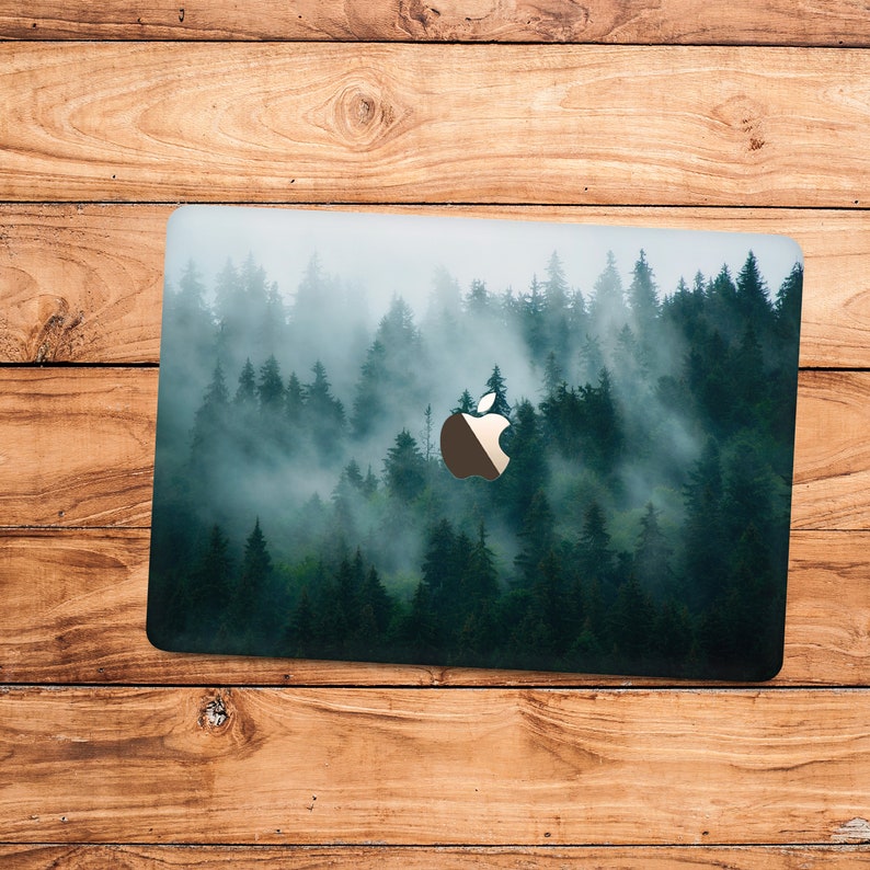 Forest Wood Geometry Hard Cover Case Shell Macbook Pro Retina Air 11 12 13 15
