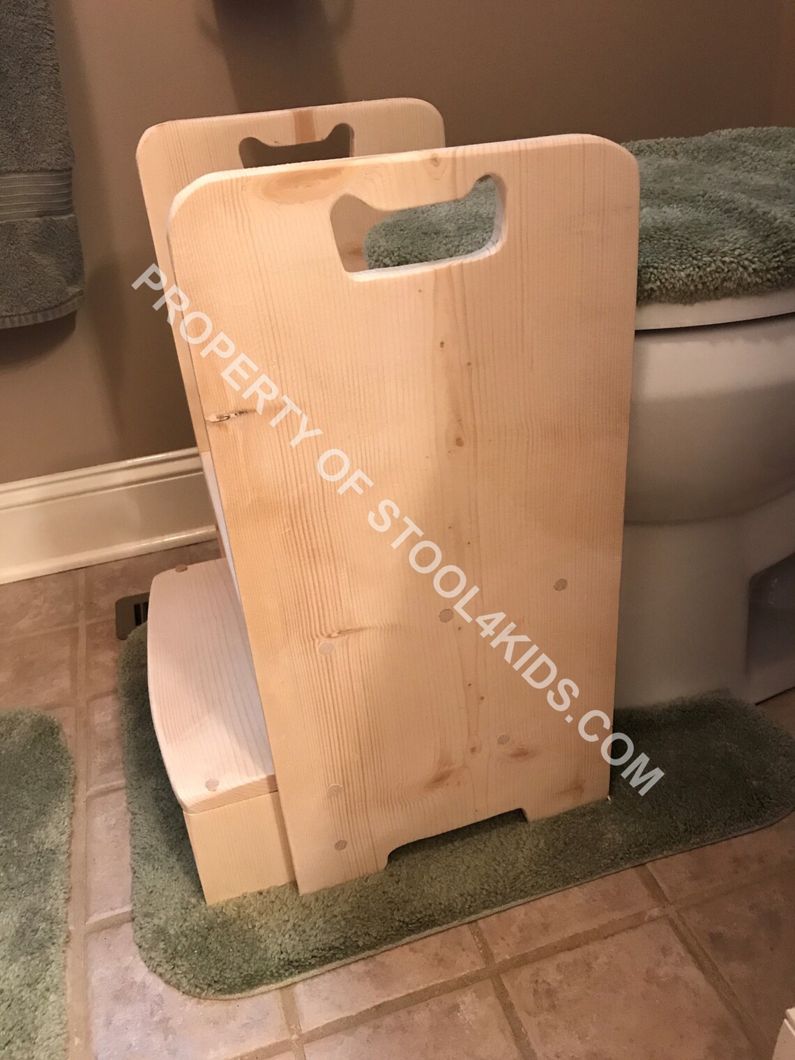Get up and GO Potty Helper TwoStep Stool. Has handles for Etsy