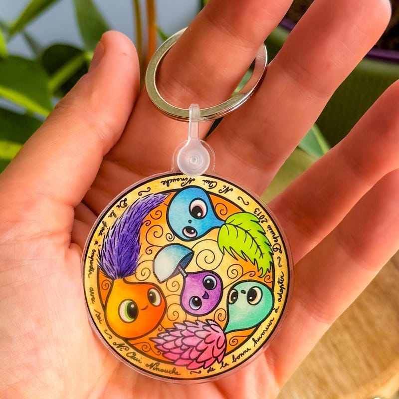 Sprout Keychain - Etsy