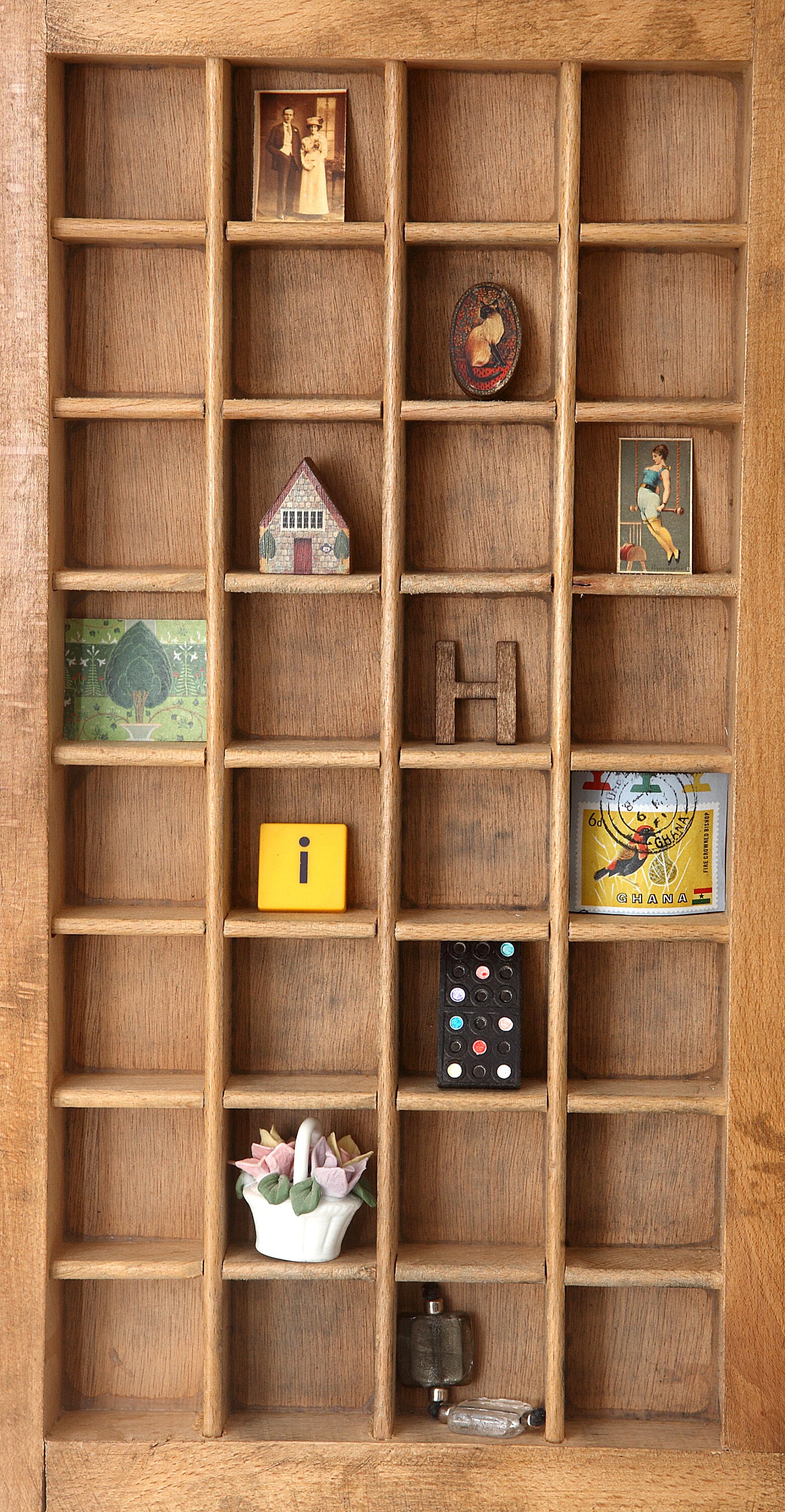 Vintage Designer Wall Art Display in Up Cycled Etsy