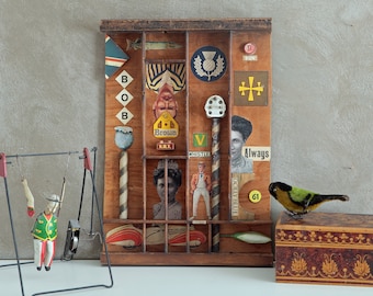 3D Montage Kunst: 'Bob Brown' im Letterpress Type Case