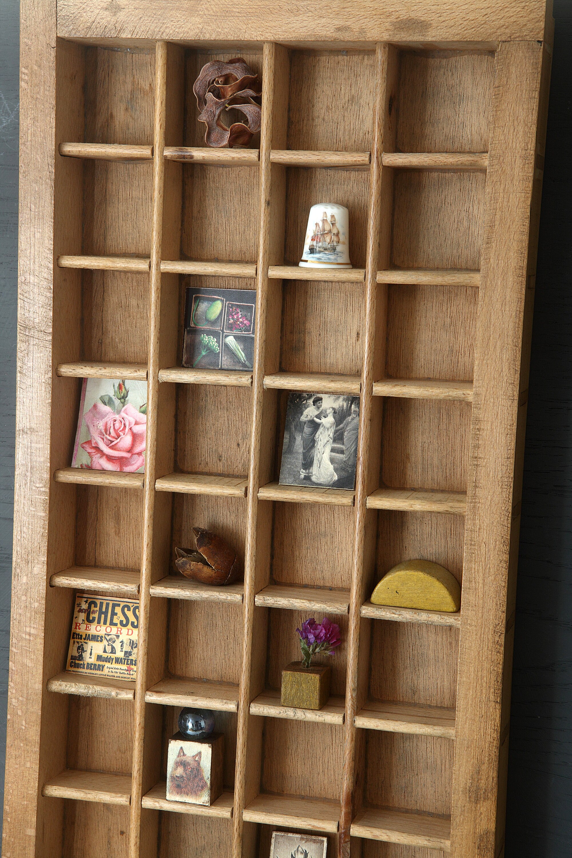 Vintage Designer Wall Art Display in Up Cycled Etsy