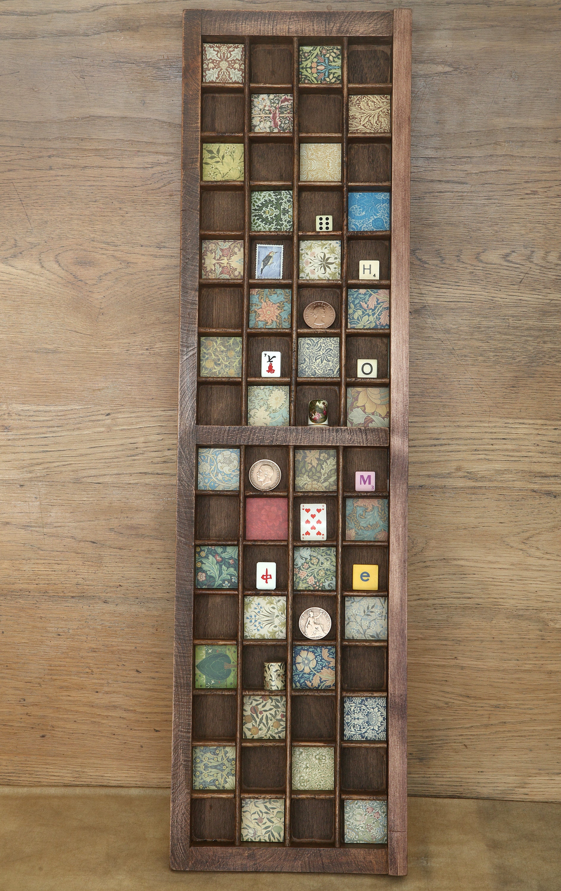 Vintage Designer Wall Art Display in Up Cycled Etsy