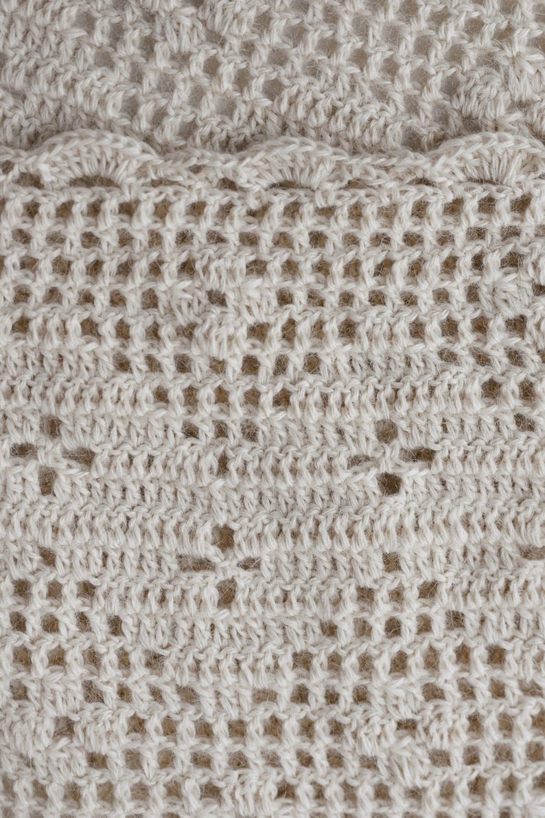 Knit Triangle Scarf, Angora Head Scarf, Soft Winter Kerchief, Cozy Neck Wrap, Fall Style Accessory image 11