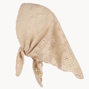 Knit Triangle Scarf, Angora Head Scarf, Soft Winter Kerchief, Cozy Neck Wrap, Fall Style Accessory image 9