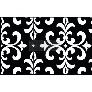 CeCe Stick & Style – Modern Damask – Reusable Stencils - Furniture Stenciling – Redesign with Prima - Flipping Fabulous Salina