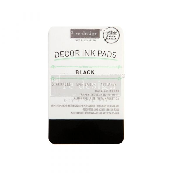Redesign Decor Ink Pad – Black – magnetic ink pad – FREE SHIPPING ELIGIBLE Flipping Fabulous Salina - Winter 2020 release