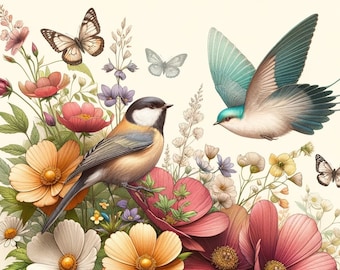 The Friendly Garden - Mint by Michelle Decoupage Paper - Furniture Upcycling - Free Shipping Available - Flipping Fabulous Salina