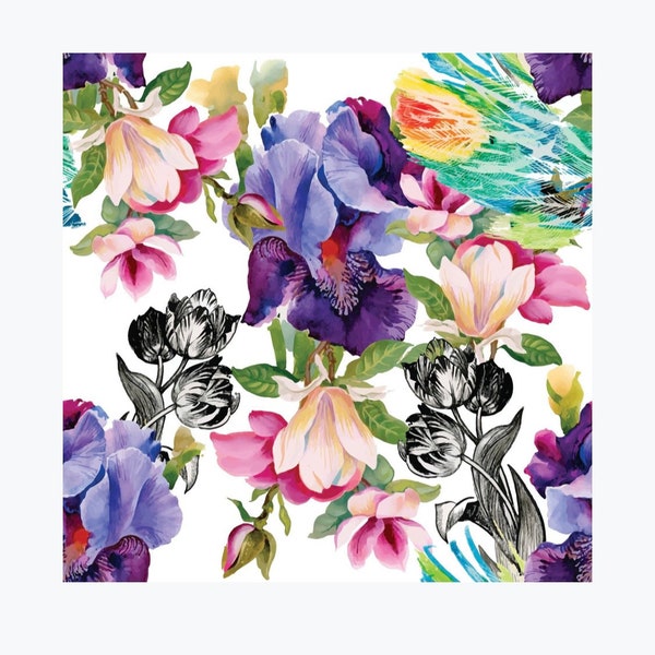 Dixie Belle Paint - Colorful Floral - Decoupage Paper - Flipping Fabulous Salina - Elite Retailer - Fast Shipping