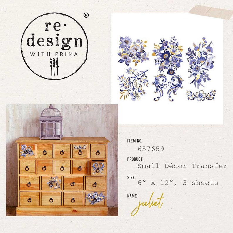 Juliet Rub On Transfer ReDesign With Prima Furniture Upcycling DIY Decor Flipping Fabulous Salina image 2
