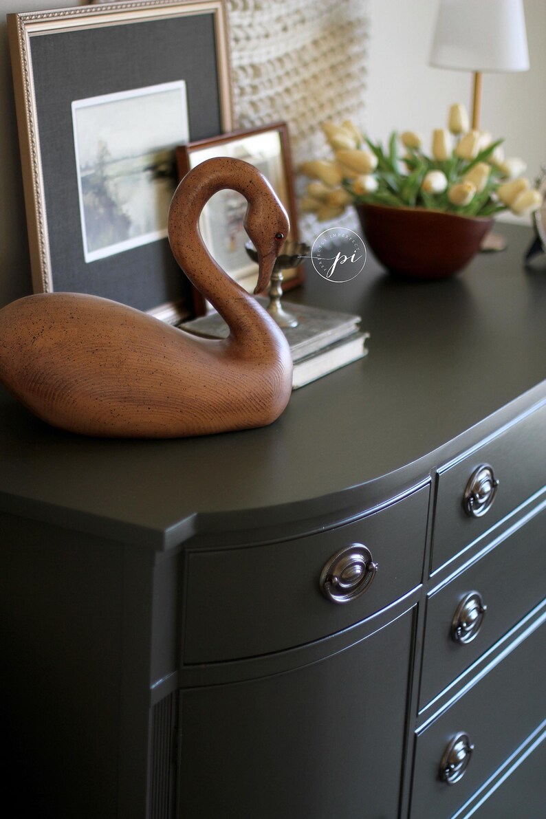 Olive Grove - Legacy Paints - All in One Furniture & Cabinet Paint, Same Day Shipping - Durable, Primer to Topcoat Painting image 8