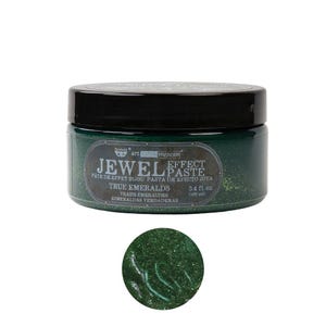 May include: A green jar of Art Extravagance Jewel Effect Paste in the color True Emeralds. The jar is labeled with the product name, color, and size: 3.4 fl oz (100 ml).