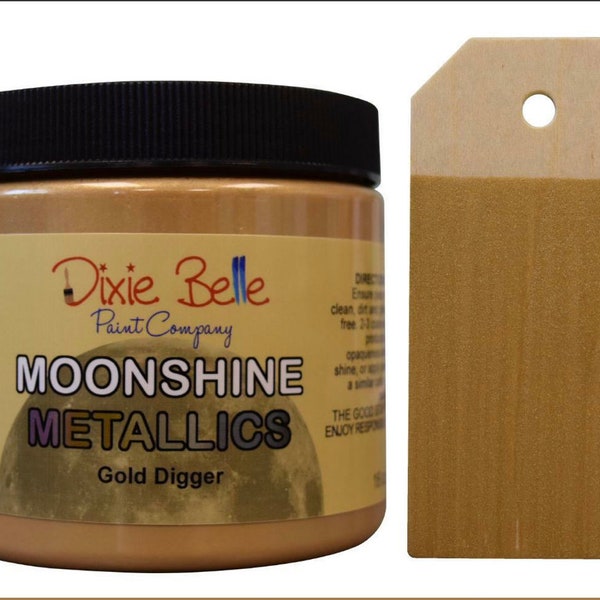 Dixie Belle Paint- Gold Digger - Moonshine Metallics - Flipping Fabulous Salina - Elite Retailer - Fast Shipping