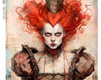 Paper Designs the Queen of Hearts Rice Paper Decoupage Crafts