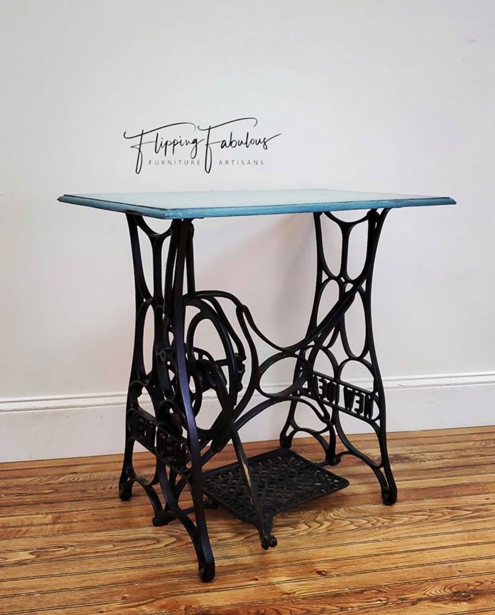 Cast Iron Sewing Machine Base Table Set / End Table / Desk / Etsy