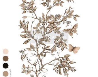 Branch Harmony – total sheet size 24″x35″, cut into 4 sheets- Decor Transfer Rub On - ReDesign With Prima -Furniture Upcycling - DIY Decor