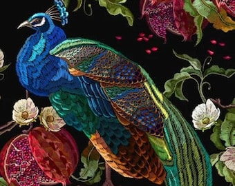 Peacock - Mint by Michelle Decoupage Paper - Flipping Fabulous Salina - Free shipping eligible - Furniture Upcycling - Furniture Decoupage