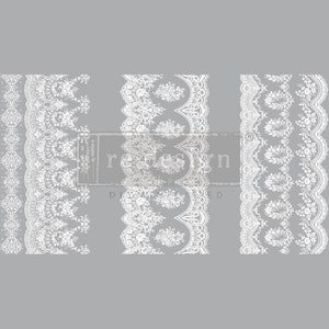 Papier peint vintage Rub On Transfer - ReDesign With Prima - Recyclage de meubles - Décoration DIY - Flipping Fabulous Salina