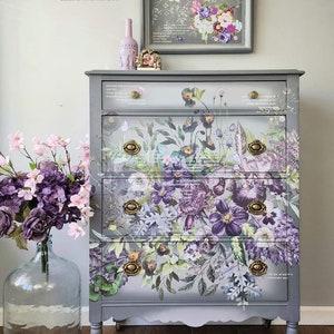 Vigorous Violet Rub On Transfer ReDesign With Prima Furniture Upcycling DIY Decor Flipping Fabulous Salina image 5