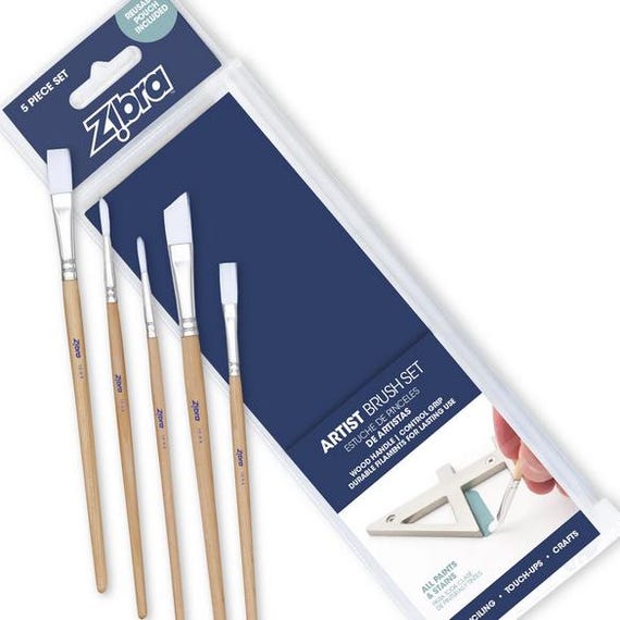 Artist Brush Set - Small - Zibra Paint Brush for Details and