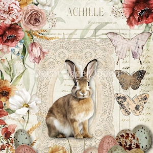Decoupage Queen Rice Paper - Easter Wishes - Upcycling - Decor - Decoupage Crafts - Mixed Media - Card Making