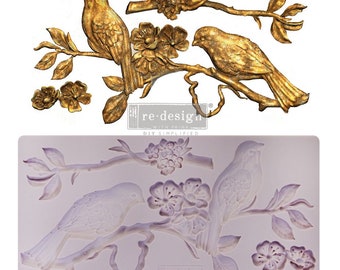 Blossoming Spring - Silicone Mold - Redesign with Prima - Resin, Epoxy, Wax, Clay, Baking, Crafting - Flipping Fabulous Salina