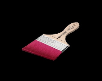 May include: A 1-inch wide paint brush with a wooden handle and a pink bristle head. The handle has the text "One" and "STAALMEESTER" printed on it.