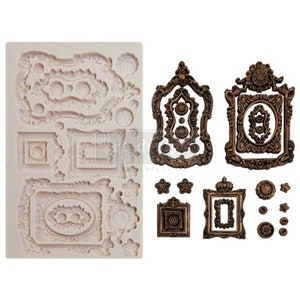 Silicone Mould - Ornate Frames – Finnabair - ReDesign With Prima - Mixed Media Art - Flipping Fabulous Salina - Free Shipping Eligible