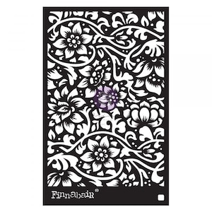 Decor Stencil – Bindweed Wallpaper – Reusable Stencils - Furniture Stenciling – Finnabair - Redesign with Prima - Flipping Fabulous Salina