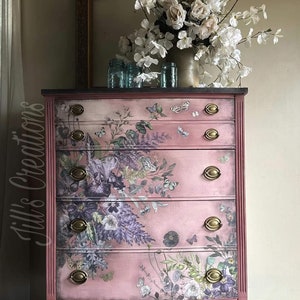 Vigorous Violet Rub On Transfer ReDesign With Prima Furniture Upcycling DIY Decor Flipping Fabulous Salina image 4