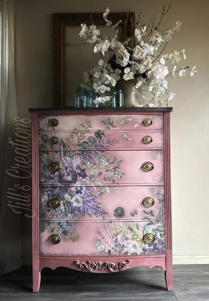 Vigorous Violet Rub On Transfer ReDesign With Prima Furniture Upcycling DIY Decor Flipping Fabulous Salina image 4