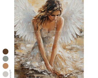 Fibre de découpage A3 - Angelic Reverie - 1 feuille, 11,7 x 16,5 pouces - ReDesign With Prima - Recyclage de meubles - Décoration DIY - Artisanat